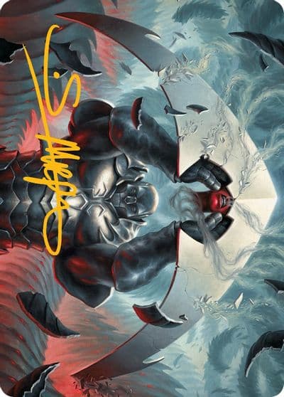 Mirrodin Avenged Art Card Gold Stamped Signature Art Series: March of the Machine Magic card