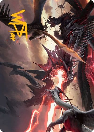 Invasion of Tarkir Art Card Gold Stamped Signature Art Series: March of the Machine Magic card