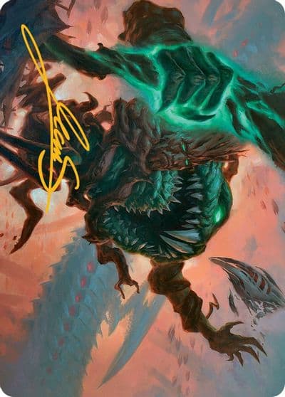 Yargle and Multani Art Card Gold Stamped Signature Art Series: March of the Machine Magic card