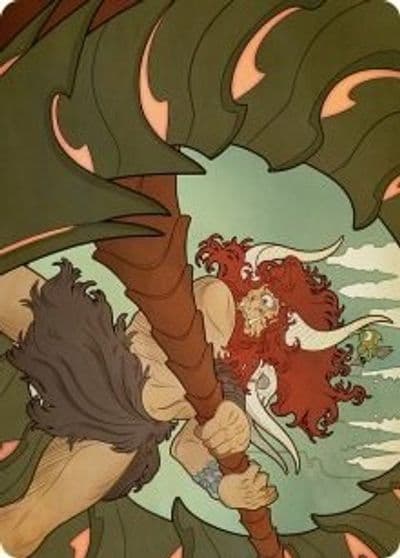 Borborygmos and Fblthp Art Card 57 81 Art Series: March of the Machine Magic card
