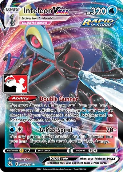Inteleon VMAX Prize Pack Series Cards Pokemon card