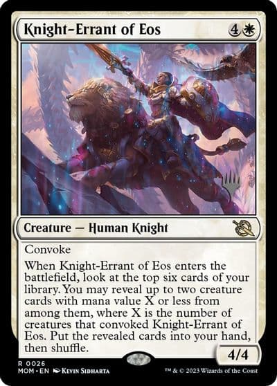 Knight Errant of Eos Promo Pack: March of the Machine Magic card