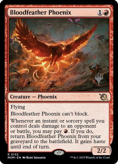 Bloodfeather Phoenix Promo Pack: March of the Machine Magic card
