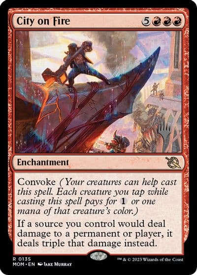 City on Fire Promo Pack: March of the Machine Magic card