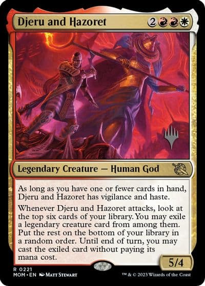 Djeru and Hazoret Promo Pack: March of the Machine Magic card
