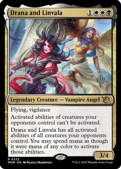 Drana and Linvala Promo Pack: March of the Machine Magic card