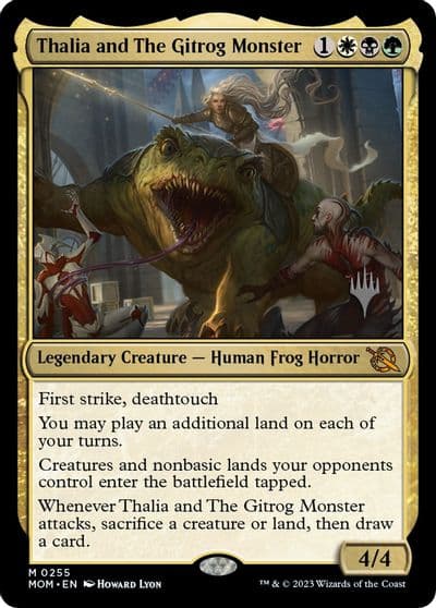 Thalia and The Gitrog Monster Promo Pack: March of the Machine Magic card