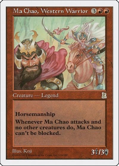 Ma Chao Western Warrior Portal Three Kingdoms Magic card