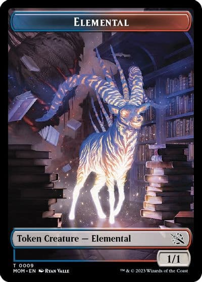 Elemental 0009 Thopter Double Sided Token March of the Machine Magic card