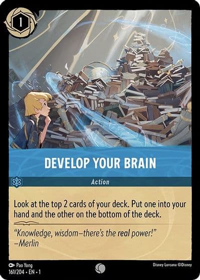 Develop Your Brain The First Chapter Lorcana card