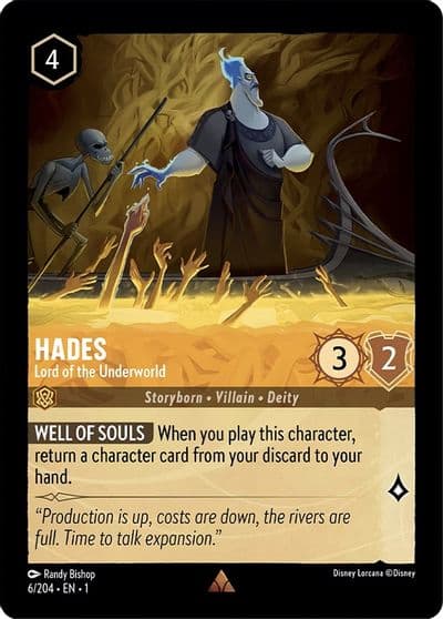 Hades Lord of the Underworld The First Chapter Lorcana card