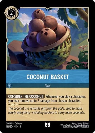 Coconut Basket The First Chapter Lorcana card