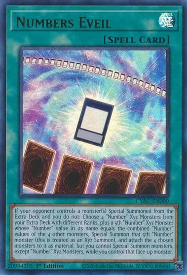 Numbers Eveil Cyberstorm Access Yu-Gi-Oh! card