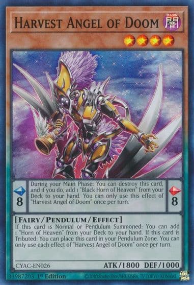 Harvest Angel of Doom Cyberstorm Access Yu-Gi-Oh! card