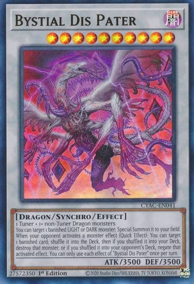 Bystial Dis Pater Cyberstorm Access Yu-Gi-Oh! card