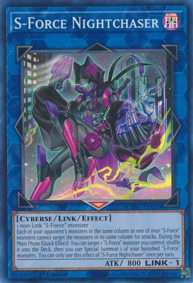 S Force Nightchaser Cyberstorm Access Yu-Gi-Oh! card