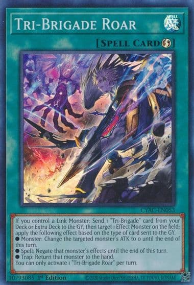Tri Brigade Roar Cyberstorm Access Yu-Gi-Oh! card