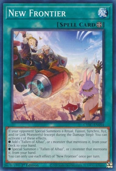 New Frontier Cyberstorm Access Yu-Gi-Oh! card