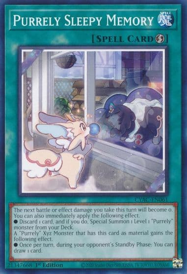 Purrely Sleepy Memory Cyberstorm Access Yu-Gi-Oh! card