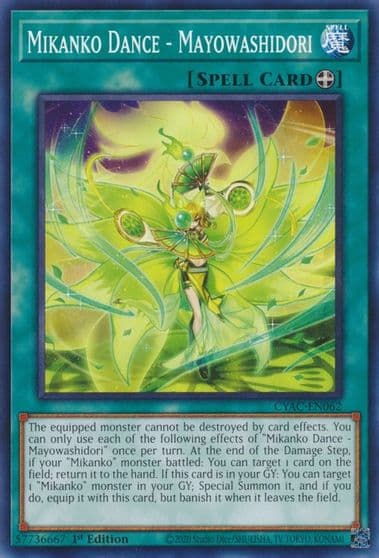 Mikanko Dance Mayowashidori Cyberstorm Access Yu-Gi-Oh! card