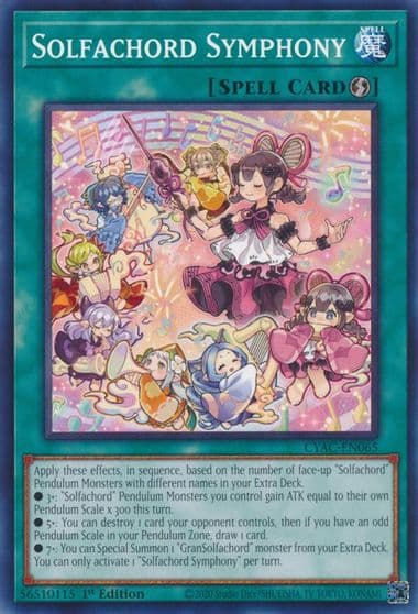 Solfachord Symphony Cyberstorm Access Yu-Gi-Oh! card