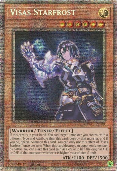 Visas Starfrost Starlight Rare Cyberstorm Access Yu-Gi-Oh! card