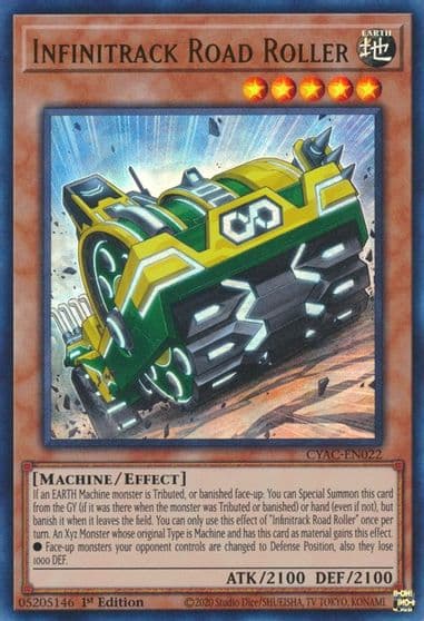 Infinitrack Road Roller Cyberstorm Access Yu-Gi-Oh! card