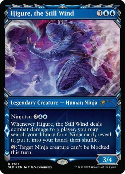 Higure the Still Wind Halo Foil Secret Lair Drop Series Magic card