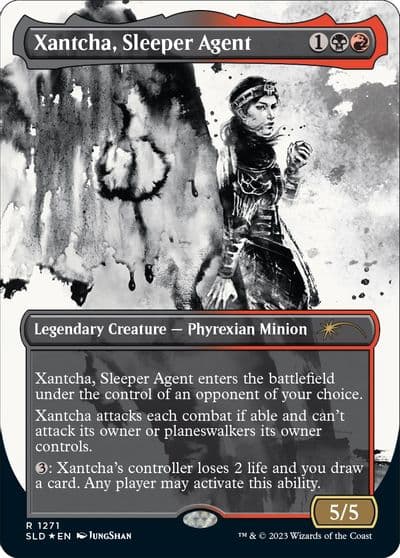 Xantcha Sleeper Agent Halo Foil Secret Lair Drop Series Magic card