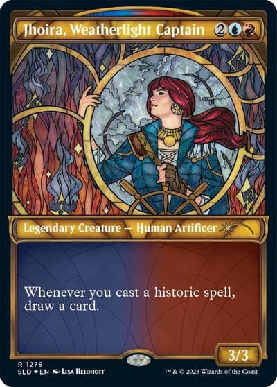 Jhoira Weatherlight Captain Halo Foil Secret Lair Drop Series Magic card