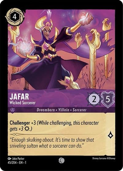 Jafar Wicked Sorcerer The First Chapter Lorcana card