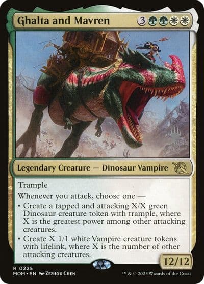 Ghalta and Mavren Promo Pack: March of the Machine Magic card