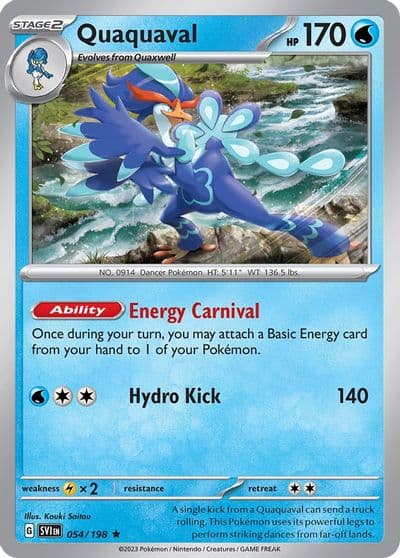 Quaquaval Deck Exclusives Pokemon card