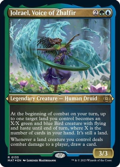 Jolrael Voice of Zhalfir Foil Etched March of the Machine: The Aftermath Magic card