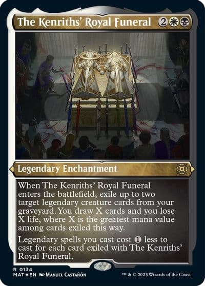 The Kenriths Royal Funeral Foil Etched March of the Machine: The Aftermath Magic card
