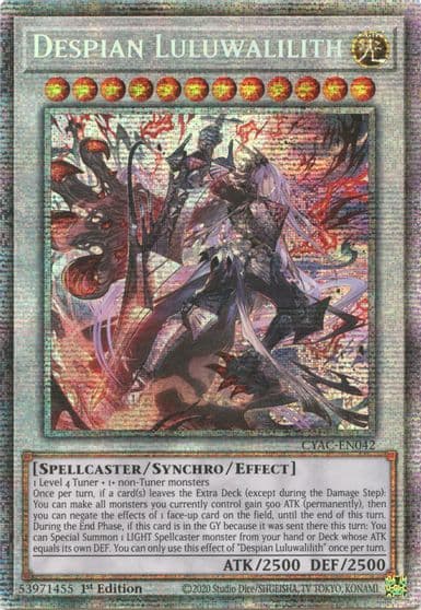 Despian Luluwalilith Starlight Rare Cyberstorm Access Yu-Gi-Oh! card