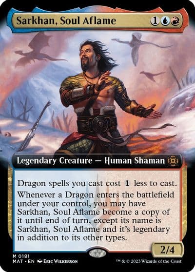 Sarkhan Soul Aflame Extended Art March of the Machine: The Aftermath Magic card
