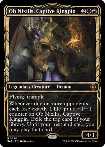 Ob Nixilis Captive Kingpin Halo Foil March of the Machine: The Aftermath Magic card