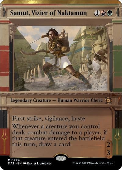 Samut Vizier of Naktamun Halo Foil March of the Machine: The Aftermath Magic card