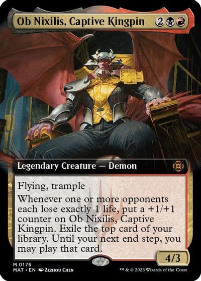 Ob Nixilis Captive Kingpin Extended Art March of the Machine: The Aftermath Magic card