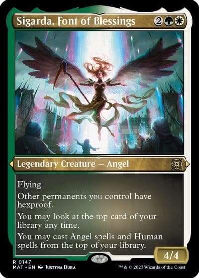 Sigarda Font of Blessings Foil Etched March of the Machine: The Aftermath Magic card