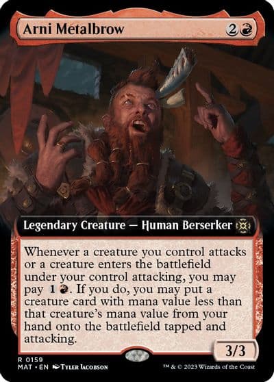 Arni Metalbrow Extended Art March of the Machine: The Aftermath Magic card