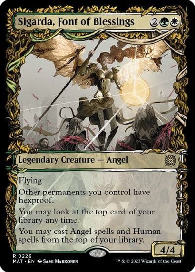 Sigarda Font of Blessings Halo Foil March of the Machine: The Aftermath Magic card
