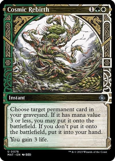 Cosmic Rebirth Showcase March of the Machine: The Aftermath Magic card
