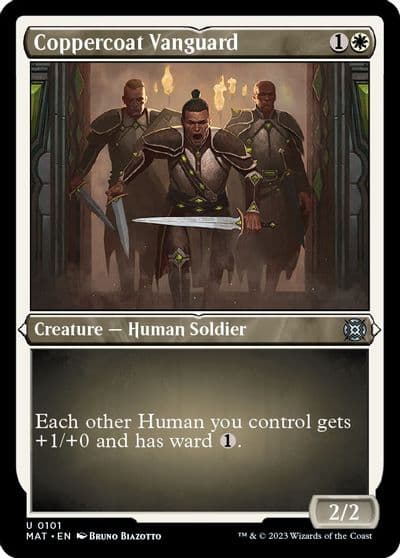 Coppercoat Vanguard Foil Etched March of the Machine: The Aftermath Magic card