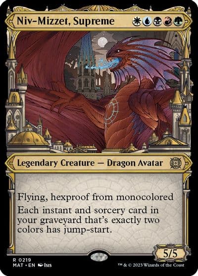 Niv Mizzet Supreme Halo Foil March of the Machine: The Aftermath Magic card