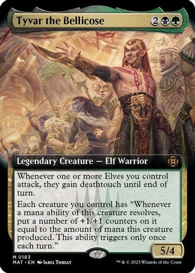 Tyvar the Bellicose Extended Art March of the Machine: The Aftermath Magic card