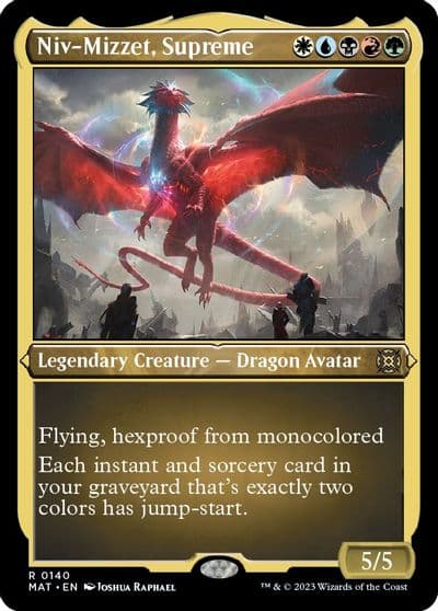 Niv Mizzet Supreme Foil Etched March of the Machine: The Aftermath Magic card