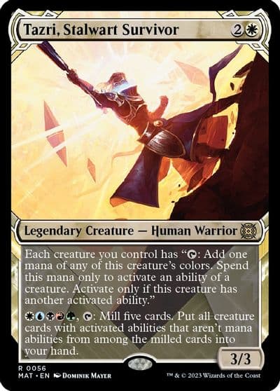 Tazri Stalwart Survivor Showcase March of the Machine: The Aftermath Magic card