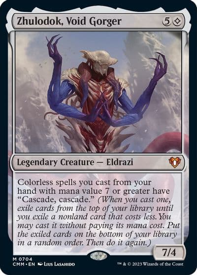 Zhulodok Void Gorger Commander Masters Magic card